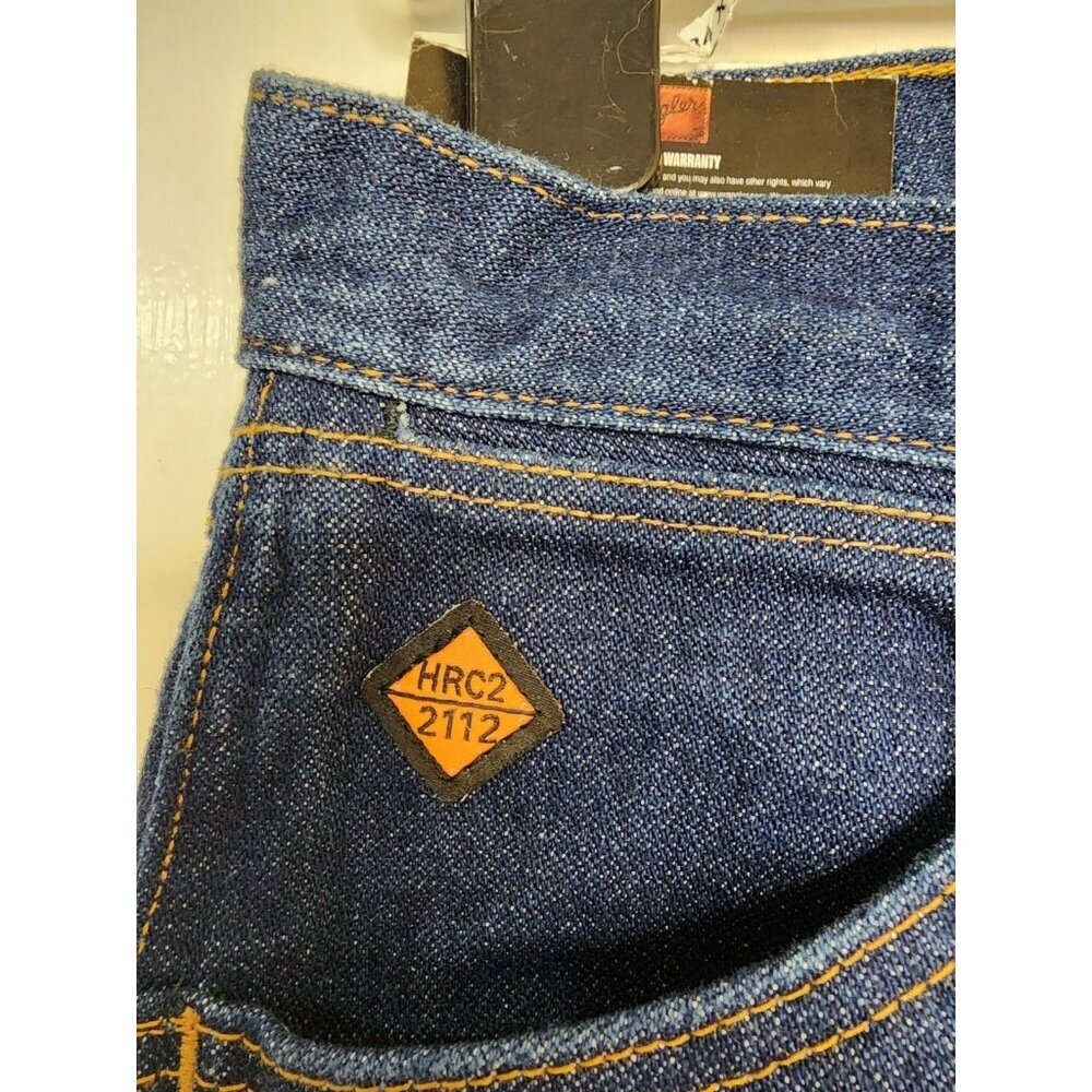 NWT Wrangler FR Jeans Men's 34x36 Straight Work 13 Original Fit FR13MWZ HRC2 - Picture 5 of 7